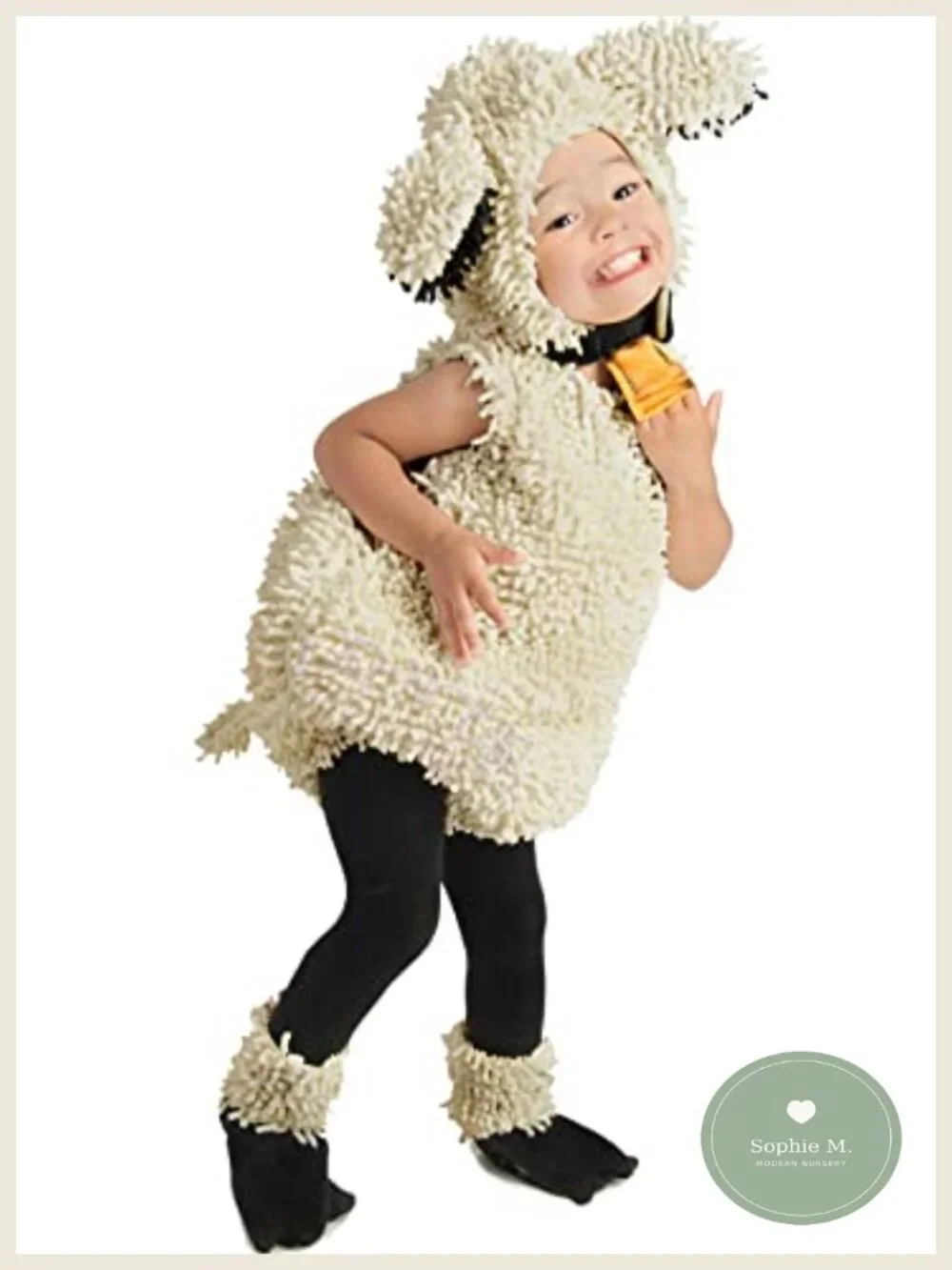 Lamb Costume Baby 18M-2T Romper Hood Shoe Covers